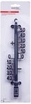 Xclou Thermomètre de jardin 25 cm - Thermomètre analogique d'extérieur en plastique - Thermomètre mural design couleur noire