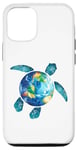 Coque pour iPhone 14 Save The Planet Turtle Recycle Ocean Environment Earth Day