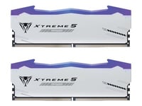 Patriot Viper Xtreme 5 Rgb Mpower Series - Ddr5 - Sats - 48 Gb: 2 X 24 Gb - Dimm 288-Pin - 3000 Mhz / Pc5-48000 - Cl30 - 1.35 V - Ej Buffrad - On-Die Ecc - Silver, Svart