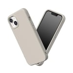 RhinoShield Coque Compatible avec [iPhone 13/14] | SolidSuit - Coque Fine avec Technologie d'absorption des Chocs et Finition Premium Matte - Beige Coquillage