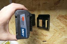 2x Bosch 18v Procore Cool Pack Battery Mount Black Shelf Wall Belt Lboxx Case