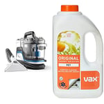 Vax SpotWash Home Duo Spot Cleaner | Remove spills, stains and pet messes | Extra-wide Cleaning Tool | Perfect for Home and Car - CDSW-MPXP & 1-9-142054 Original Pet 1.5L Carpet Cleaner Solution,White