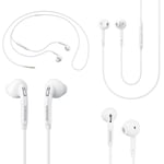 Oreillettes Mains Libres Origine Samsung Eo-Eg920lw Pour Galaxy S6, S7, Edge, Plus, Note 4,5, Headset Earbuds, Blanc, Retail