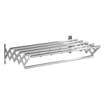 LJP Towel Rack Stainless Steel Dryer Clothes Airer Wall Mounted Telescopic Polished Bathroom Toilet Balcony 40-70cm 6 Rail (Size : 50cm)