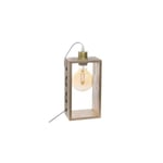 Bordslampa i trä - Iwata - H 28 cm