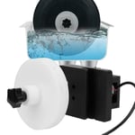 Tongdejing Ultrasonic Vinyl Record Cleaner Rack, Rotating Adjustable Power Audio Bracket Cleaning Accessories, Album Washer Machine