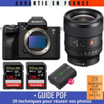 Sony A7S III + FE 24mm F1.4 GM + 2 SanDisk 128GB Extreme PRO UHS-II SDXC 300 MB/s + 2 Sony NP-FZ100 + Guide PDF ""20 TECHNIQUES POUR RÉUSSIR VOS PHOTOS
