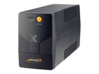 INFOSEC X1 EX 500 - Onduleur - CA 110-120/220-240 V - 500 VA 4.5 Ah - connecteurs de sortie : 2