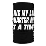 KCOUU The Fast And The Furious Quote I Live My Life A Quarter Mile At A Time Variety Head Scarf Warmer Face Mask Super Soft And Stretchy Neck Gaiter Windproof Sports Mask balaclava
