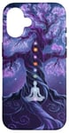 Chakra Méditation Arbre Nature Univers Éléments Coque pour iPhone 16