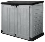 Keter Store It Out Max 1200L Garden Storage Box -Grey/Black Black