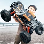 Paelf RC Off Road 1:10 2.4Ghz Radio Télécommande Télécommande Télécommande Children's Toy Toy Car Orange Hobby Hobby Haute Vitesse Course Rock Rock Rock Chanwers Monster Truck Large Pieds Alliage 4wd