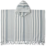 Liewood Roomie poncho – Y/D stripe:, sea blue/creme de la creme - 4-6år