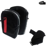 Shoulder bag / holster for Panasonic HC-V 180 Belt Pouch Case Protective Cover C