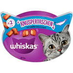 2 + 1 gratis! 3 x Whiskas snacks - Knasende snacks: Laks (3 x 60 g)
