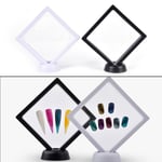 3d False Nail Art Board Tips Stick Polish Display Practice Stand White