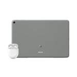 Google Pixel Tablet – Android tablet with 11-inch screen and extra-long battery life – 8 GB RAM – 128 GB storage – Hazel + Pixel Buds A-Series – Clearly White