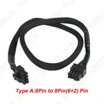 60cm 18AWG 8Pin to 8Pin (6+2)Pin PCIE VAG Power Supply Cable For EVGA Supernova