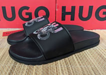 Hugo Boss men's sliders/sandals logo Made in Italy, running small