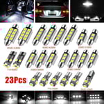 23-pack Canbus felfria LED-lampor för bil, interiör, registreringsskylt