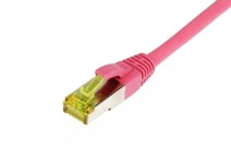 Patchkabel Rj45 Cat6a 500Mhz 10M Magenta Sstpsftp Tpelszhultraflex Awg26 Mit Cat7 Rohkabel Synergy 21