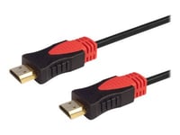Savio Cl-140 - Hög Hastighet - Hdmi-Kabel Med Ethernet - Hdmi Hane Till Hdmi Hane - 7.5 M - Skärmad - Svart - Stöd För 4K