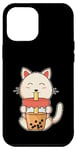 iPhone 12 Pro Max Cat Mug Straw Case