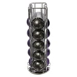 Paxanpax Lot de 20 porte-capsules à 4 rangées pour capsules de café Nespresso Vertuo Base rotative à 360°