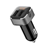 AMAZOM Fast USB Car Charger Adapter, Car Charger, 3.1A Fast Charge Dual Port USB Lighter Adapter Apply To Mobile Phones, Tablets, Digital Cameras, Game Consoles, Etc.