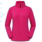 Damjacka i Klassisk Passform med Full Dragkedja i Mjuk Fleece Rosa L
