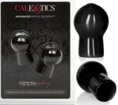 Advanced NIPPLE SUCKERS x 2 BULB PUMPS Hard Nipples Sex Toy BLACK UK