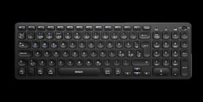 Deltaco trådløst tastatur med lavprofil saksekontakter - Sort