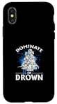 Coque pour iPhone X/XS Dominate or Nown - Dicton amusant de water-polo