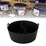 (Black)Slow Cooker Divider Anti Leakage Slow Cooker Liner Silicone For