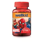 Vitabiotics WellKid Marvel Omega 3 and Vitamin D, Soft Jellies, 174 g, 50 Count