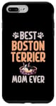 Coque pour iPhone 7 Plus/8 Plus Meilleure maman Boston Terrier de tous les temps Maman Boston Terrier