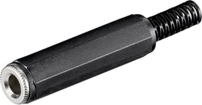 S-Impuls 6,35 mm Jack (f) kontakt - plast - 2-polig / mono