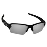 Hawkry SaltWater Proof Silver Titanium Replacement Lenses for-Oakley Flak 2.0 XL