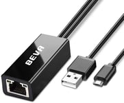 Beva Chromecast And Tv Stick Ethernet Adapter Micro Usb To Rj45 Lan Network With
