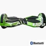 Luminous off-road wheel self-balancing car children hoverboard two-wheeled adult Bluetooth led-10.5in green_Glow