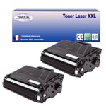 2 Toners compatibles avec Brother TN3480 pour Brother HL-L5000D, L5100DN, L5100DNT, L5100DNTT, L5200DW, L5200DWT, L6250DN - 8 000 pages - T3AZUR