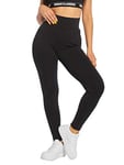 Urban Classics Women's Ladies High Waist Leggings Sports Tights, Black (Black 00007), 10 (Size: Small)