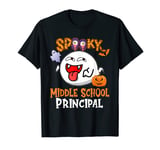 Boo Halloween Costume Spooky Middle School Principal T-Shirt