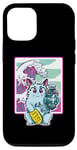 iPhone 14 Pro Sci-Fi Vapor Wave Kitty design for all ages Case