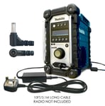 RH4 / S49 12v 12 VOLT AC DC Power Supply Mains Adapter for Makita Job Site Radio
