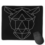 Geometric Graphic Tiger Customized Designs Non-Slip Rubber Base Gaming Mouse Pads for Mac,22cm×18cm， Pc, Computers. Ideal for Working Or Game