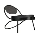 Gubi - Copacabana Lounge Chair, Tyg: Kat. 3 - Gubi Velvet (Velutto) - G075/294 - Grön - Fåtöljer - Metall/Textilmaterial