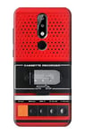 Red Cassette Recorder Graphic Case Cover For Nokia X5, Nokia 5.1 Plus