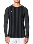 NIKE Men Striped Division III Jersey LS Jersey - Anthracite/Black/White/White, XX-Large