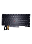 Lenovo Sunrex - Bærbar tastatur - til udskiftning - Belgisk - Sort